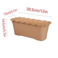 thumbnail image 3 of Fufafayo Vegetable Planting Plastic Flowerpot, Long Flower Trough Outdoor Balcony Gardening Container, Rectangular Planter Box for Shelf Patio Vegetable Planting Gadget, 3 of 6
