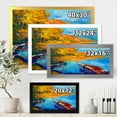 thumbnail image 4 of Designart 'The Lake At Sunset Evening Glow II' Lake House Framed Art Print, 4 of 4