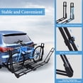 thumbnail image 3 of Hitch Bike Rack 2-Bike Folding Hitch Mount Rack (2-Inch Receiver) Bike Carrier with 2 Arms Hitch Mount Bicycle Rack for Car SUV, 3 of 6