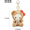 thumbnail image 2 of Cute Plush Keychain for Women Girls, 5" Lovely Keychain Decorative Accessories, Purse Bag Backpack Charm, 2 of 5