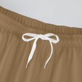 thumbnail image 7 of Mens Fleece Sweatpants Loose Fit Open Bottom Moisture Wicking Track Athletic Jogger Streetwear Trousers Khaki, 7 of 7