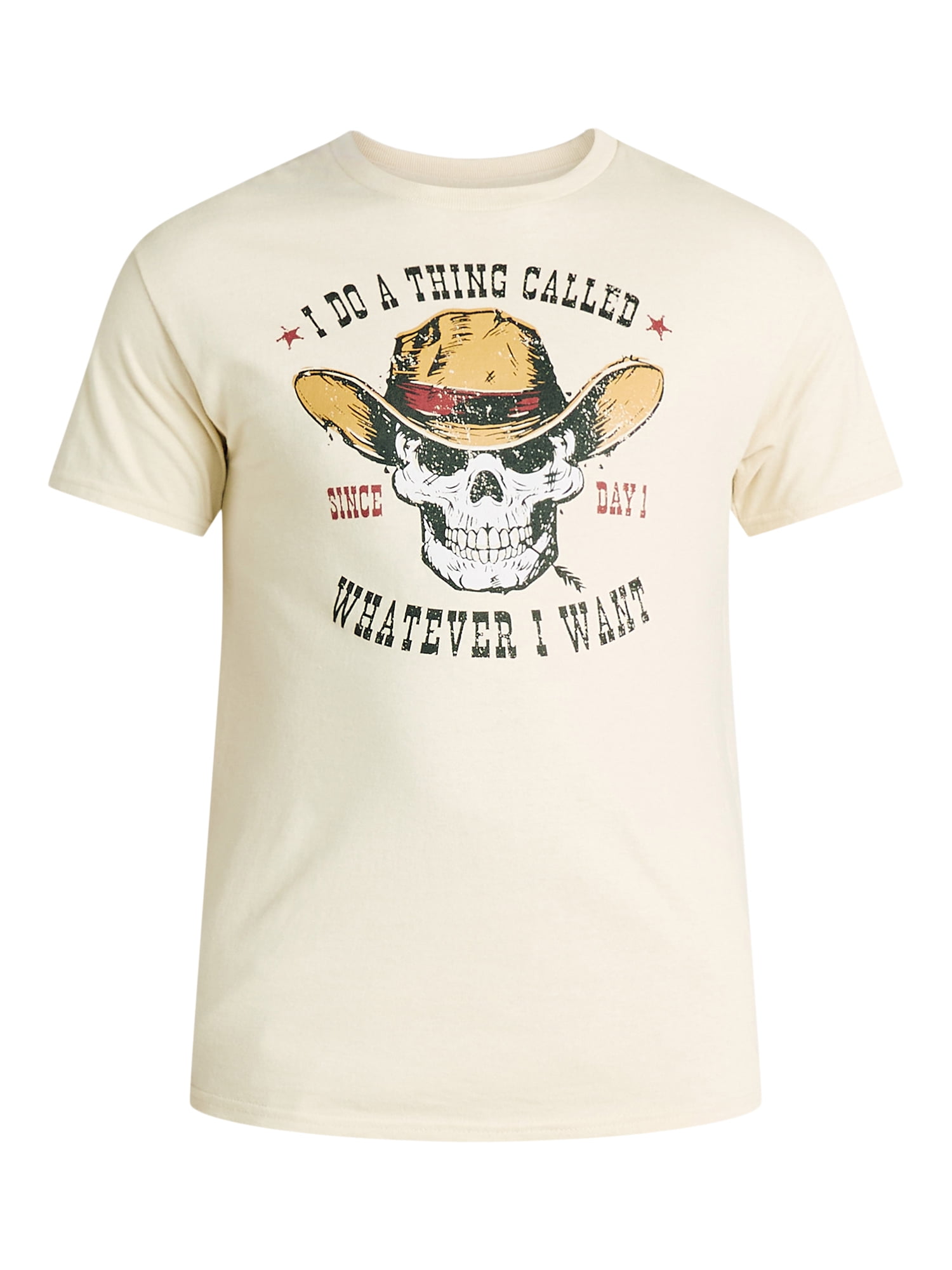 Humor Men's and Big Men's I Do a Thing Called Whatever I Want Graphic Tee with Short Sleeves, Sizes S-3XL