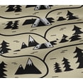 thumbnail image 5 of oneOone Cotton Jersey Pale Yellow Fabric Mountain Pattern Sewing Craft Projects Fabric Prints By Yard 58 Inch Wide, 5 of 5