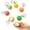 6pcs, variant on Dumpling Keychain,Crisp Sound,Creamy,Mini Dumpling Squishies Stress Relief Fidget Clicker Keychain,Anxiety Relief & Focus Boost Quiet Toys for Adults at Work, Travel, Home
