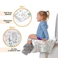 thumbnail image 3 of Scheam 20 Pcs Individually Wrapped Toilet Seat Covers for Toddlers and Adults,Extra Large Dinosaur Paper Potty Training Liners for Kids, Portablewith Non-Slip Adhesives, Potty Shield,Unisex, 3 of 7