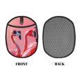 thumbnail image 2 of Pofeuu Cool Flamingos Sunglasses Scene Print Silicone Pot Mat Mitten With Hanging Loop Heat Resistant Oven Mitts Non-Slip Bbq Baking Smoking Potholders, 2 of 7