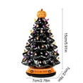 thumbnail image 3 of Halloween Tree Pumpkin Light LED Ceramic Desk Ornament, Battery Powered Tabletop Halloween Lighted Tree for Indoor Office Home, 3 of 6