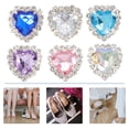 thumbnail image 6 of 12 Pcs  Shoe Clips Glass Shoe Clips Detachable Shoes Buckles Shoe Decoration Charm, 6 of 6