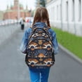 thumbnail image 6 of FORMRS Unisex Backpack Elementary School Travel Bookbag with Reflective Stripes, Art Geometric Pattern, 6 of 7