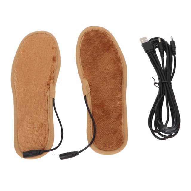 Plantilla eléctrica calefactora USB de fibra de carbono para pies, ideal para acampar al aire libre y senderismo (tallas 38-39)