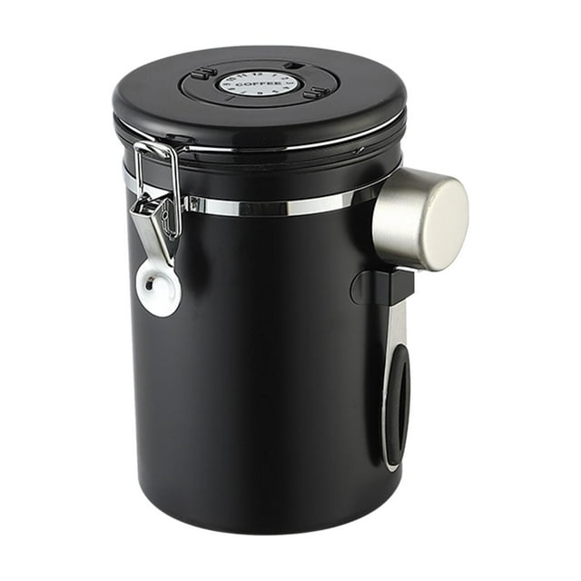 Recipiente y cuchara multifuncionales para granos de café de acero inoxidable para el hogar 1.8L