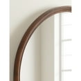 thumbnail image 4 of Kate and Laurel Hatherleigh Modern Transitional Arched Wooden Wall Mirror, 32 x 36, Walnut Brown, Decorative Wood Wide Arch Mirror for Use as Vanity Bathroom Accent or Living Room Mantel Decor, 4 of 9