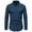 Blue, variant on Mens Dress Shirts Long Sleeve Collared Casual Wedding Dating Shirt Button Down Wrinkle Free Shirts