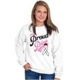 thumbnail image 4 of Supporter Breast Cancer Awareness BCA Women Crewneck Sweatshirt Brisco Brands X, 4 of 6