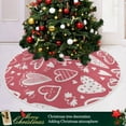 thumbnail image 6 of Coolnut Valentine's Day Tree Skirt Home Decoration Large Round Love Hearts Christmas Tree Skirt for Holiday Party Home Christmas Day Ornaments48", 6 of 6