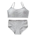 thumbnail image 4 of LYMAYTER Girls Breathable Cotton Underwear Set Classic Solid Training Cami Bra Comfort Brief, 4 of 7