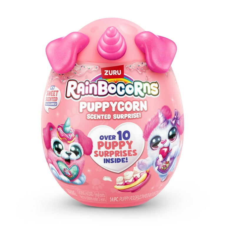 Rainbocorns Scented Puppycorn Plush Toy with Surprises, Scented