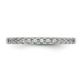 thumbnail image 4 of 14K White Gold Ring Band Wedding Diamond, Lab Grown Round, Size 5, 4 of 7