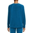 thumbnail image 4 of Time and Tru Women's Velour Sweatshirt, 4 of 5