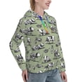 thumbnail image 6 of Uemuo Farm Cows Pattern Women's Hoodie with Eye-catching Drawstrings- Casual Pullover Hoodie with Kangaroo Pocket, Stylish Hooded Sweatshirt-Medium, 6 of 7