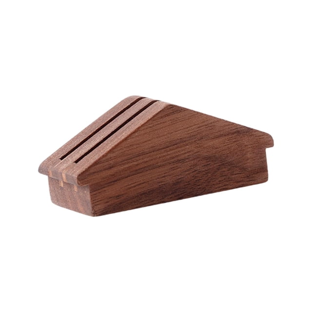 Tnarru Support en Noyer Fait Main Support à Expresso en Bois Réutilisable pour Comptoir 51/53/58mm pour Maison Café 2 Compartiments