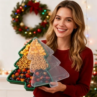 Holiday Time 4-Piece Stoneware Bake & Store Set with Lids, Stripes