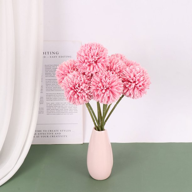 ADDHAT 10Ud Adorno De Flor Simulada Rosa Resistente Para Decorar Espacios En Casa