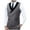 Gray, variant on Fashion Mens Tuxedo Vest Double Breasted Shawl Collar Slim Fit Waistcoat U Neck Suit Dress Wedding Formal Tuxdeo Gray XL