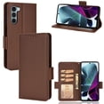 thumbnail image 1 of Motorola Edge S30 Case , PU Leather Flip Cover Card Slots Magnetic Closure Wallet Case for Motorola Edge S30, 1 of 5