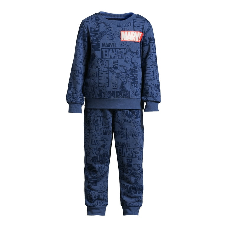 Marvel Toddler Boys Crewneck Sweatshirt and Joggers Set 2 Piece Set Sizes 2T 4T Walmart