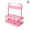 Pink, variant on Drink Rack Carrier with Handle,Plastic Cup Carriers for Drinks,Foldable Drink Delivery Carrier,Portable Cup Holder Accessories,Reusable Drink Caddy with Tray for Coffee, Beverages,Beer
