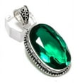 thumbnail image 2 of Natural Chrome Diopside Gemstone Handmade 925 Sterling Silver Pendant 2.21", 2 of 2
