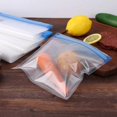 thumbnail image 3 of 15 Pcs Sacs de Scellage sous Vide Réutilisables Sacs de Stockage Alimentaire Portables Étanches Sacs d'Emballage Alimentaire sous Vide avec 2 Pcs Clips de Scellage, 3 of 5
