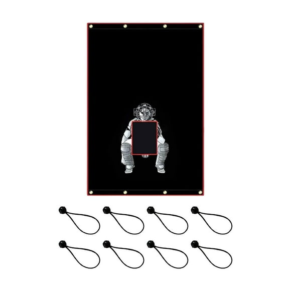 Batting Cage Backstop Portable Baseball Backstop Padding Pitching Backdrop Target Strike Cage Catcher for Park Softball Pitching Gym Hitting 183cmx122cm
