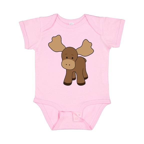 Inktastic Cute Moose Boys or Girls Baby Bodysuit