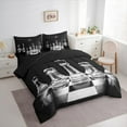 thumbnail image 3 of Manfei Geometric Checkerboard 7-Piece Twin Bedding Sets,Board Game Gaming Bedding Comforter Set,International Chess Sheet Sets For Girls Boys,Super Cozy Room Decor Reversible, 3 of 8