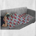 thumbnail image 6 of Colorful Soft Flannel Fleece Throw Blanket, Slavic Culture Russian Folk Pattern Floral Petals Arranged in Grid Form, Cozy Plush for Indoor and Outdoor Use, 50" x 70", Multicolor, by Ambesonne, 6 of 6