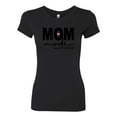 thumbnail image 2 of Wild Bobby, Mom Mode All Day Everyday Mother's Day Womens Slim Fit Junior Tee, Black, Large, 2 of 6