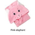 thumbnail image 3 of Minnieouse Toalla de baño para bebé, accesorio de cuidado Personal para chico, en el hogar, niños y niñas, adorable manta con capucha de animales de Pijama Rosado Minnieouse AP013848-02, 3 of 6