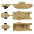 thumbnail image 4 of Tank BMC Toys Churchill Crocodile WW2 1:38 de plástico marrón, 4 of 8