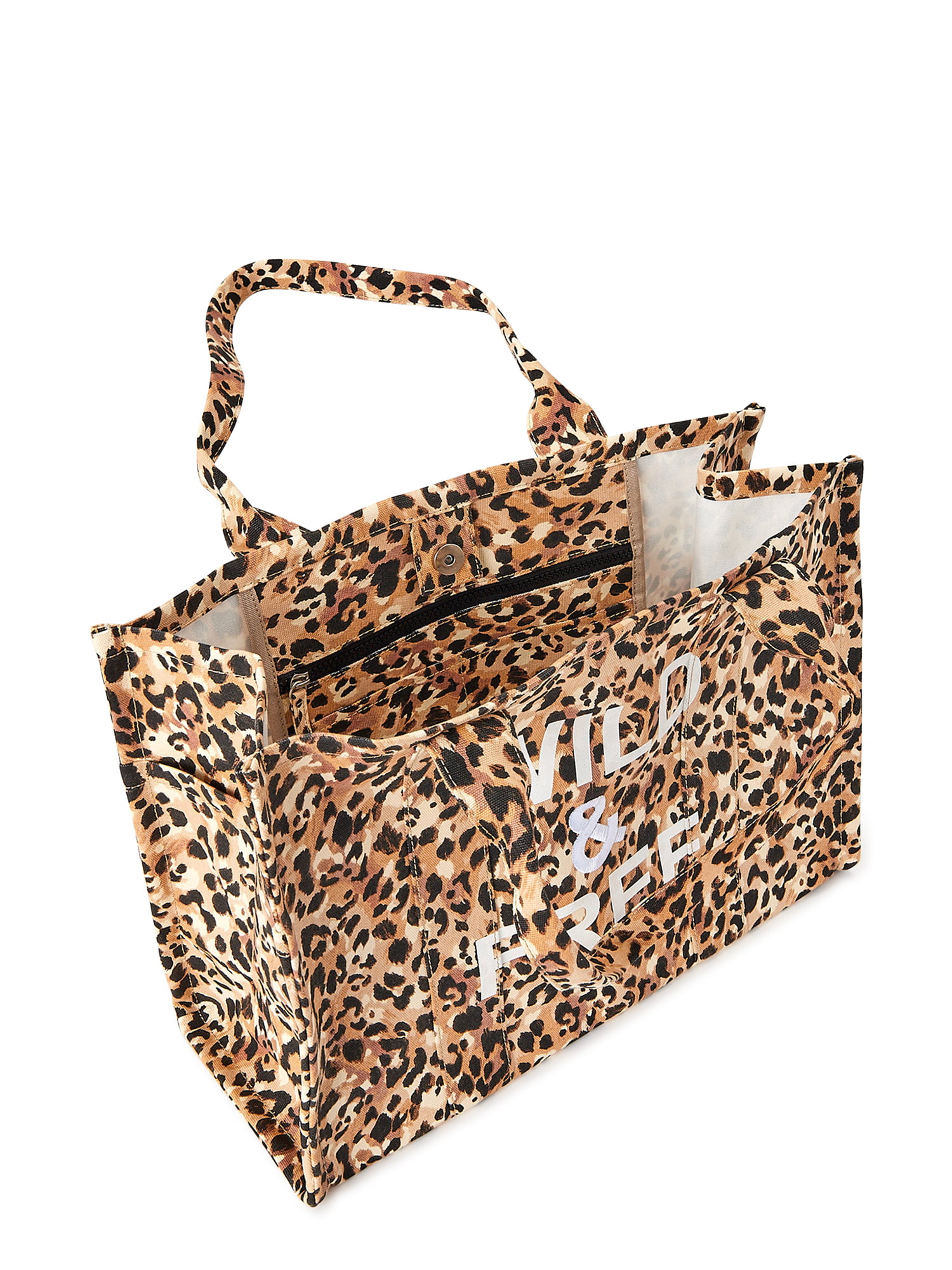 Star Tote Bag Animal Print Shopping Bag Leopard Print Bag 
