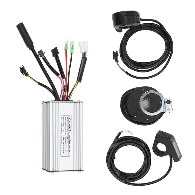 Controlador sin escobillas para bicicleta eléctrica de 36 V, 48 V, 22 A, pantalla LCD4, kit de acelerador de pulgar de 130 aumentos para motor de 500 W.