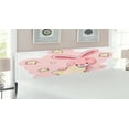 thumbnail image 2 of Feminine Headboard, Rabbit Bunny with Star Art for Birthday Celebrations Shower Theme, Upholstered Decorative Metal Bed Headboard with Memory Foam, King Size, Yellow Pink, by Ambesonne, 2 of 4