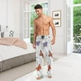 thumbnail image 7 of Butterflies Wild Flowers Ghost Pajama Pants, Men's Lounge Pants Light with Drawstring and Pockets, Christmas New Year Birthday Father's Day Gifts, Medium, 7 of 7