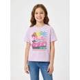 thumbnail image 3 of Barbie Girls Dream Driver Graphic T-Shirt with Short Sleeves, Sizes 4-16, 3 of 7