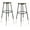 Hardboard/Black, variant on (Pack of 2) NPS 32 -39" Height Adjustable Heavy Duty Steel Stool, Grey