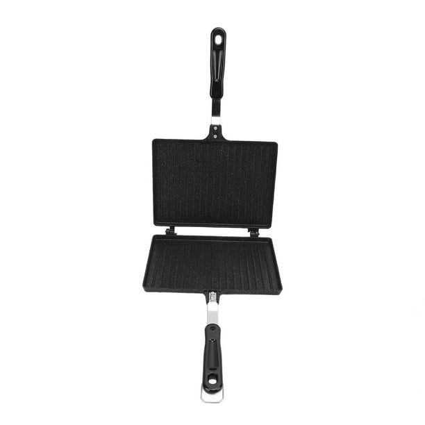 Sandwichera De Mano, Antiadherente, Doble Cara, Parrilla Para Estufa, Panini, Sartén, Amplia Aplicación, Desmontable Para Cocina Casera