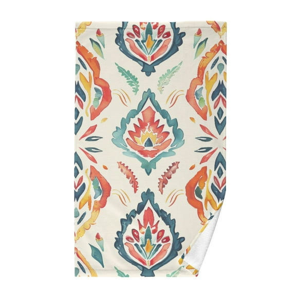 Boho Rustic Hand Towel Cotton Bath Towel Large Face Towels Absorbent for Bathroom Home Hotel