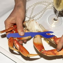 HAKIDZEL Crab Leg Tools Blue Plastic 10Pcs 7.5x0.8x0.4In