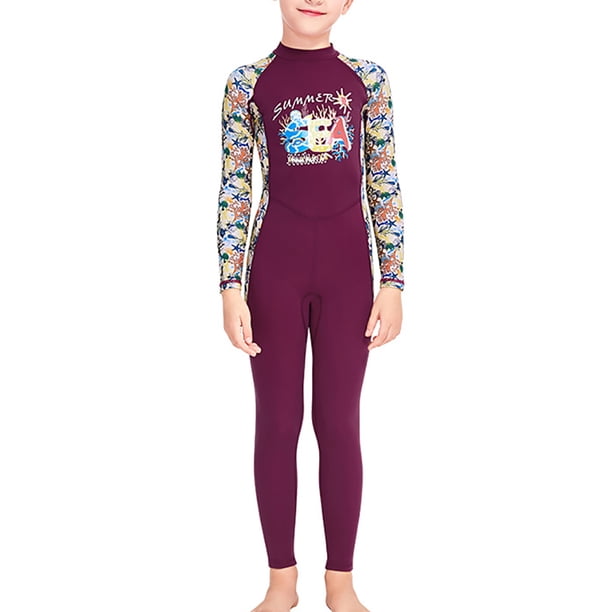 Multicolor de trajes de buceo traje de buceo manga larga y pantalones mono de traje de baño para snorkeling surf aplicable a todas las temporadas PURPLE L Speravity OD003660-08
